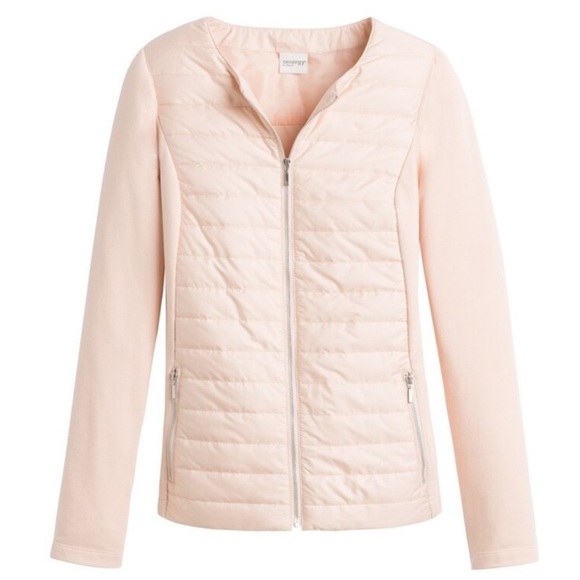 Chico's Jackets & Blazers - Chico's Zenergy Gloria Lightweight Quilted Pink Full Zip Fitted Jacket Size XL